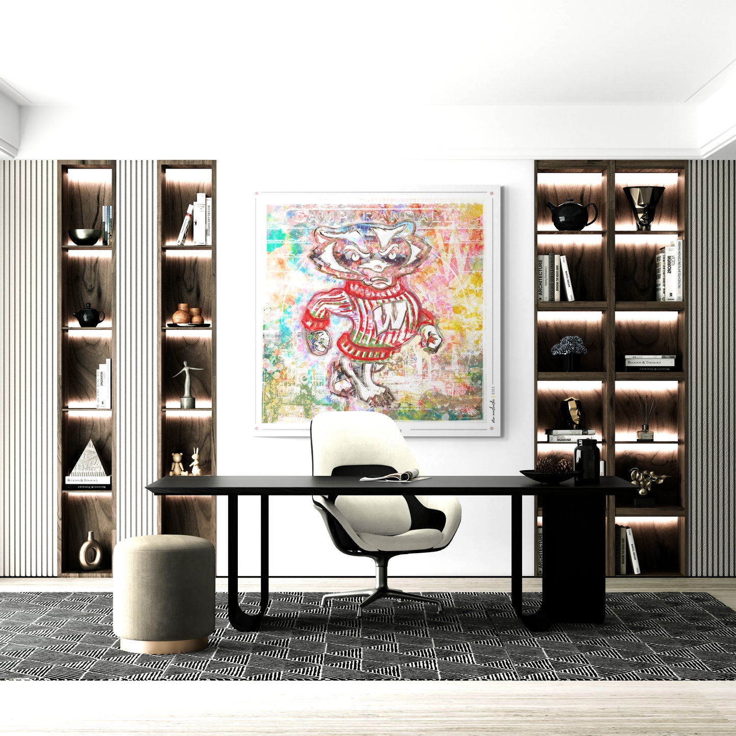 Bucky Badger | Wisconsin | Camp Randall | Canvas Print | No Frame Needed