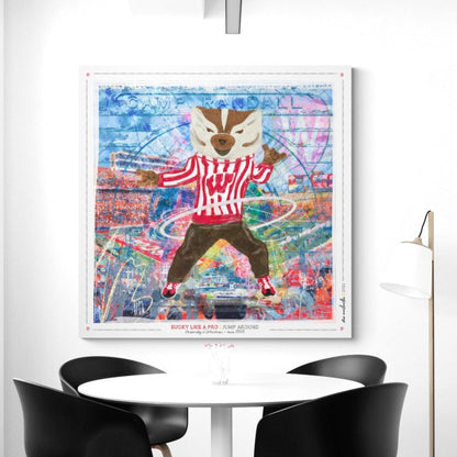 UW Bucky Badger Art: Camp Randall, Wisconsin Football Canvas Print