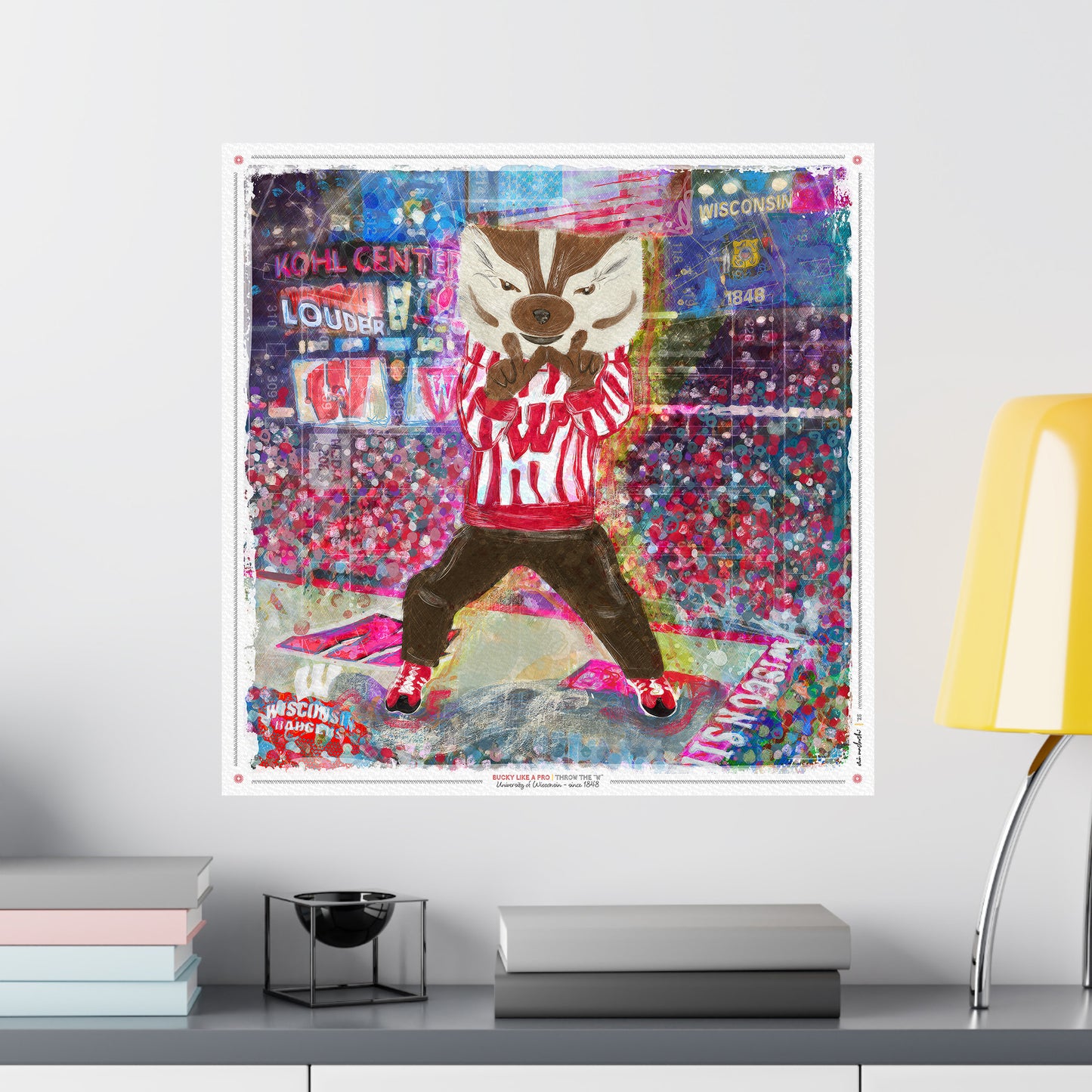 UW Bucky Badger Kohl Center Art: Wisconsin Canvas Print