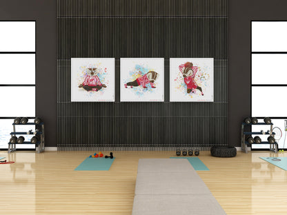 UW Bucky Badger Basketball Art: Wisconsin Sports Nut Canvas Print