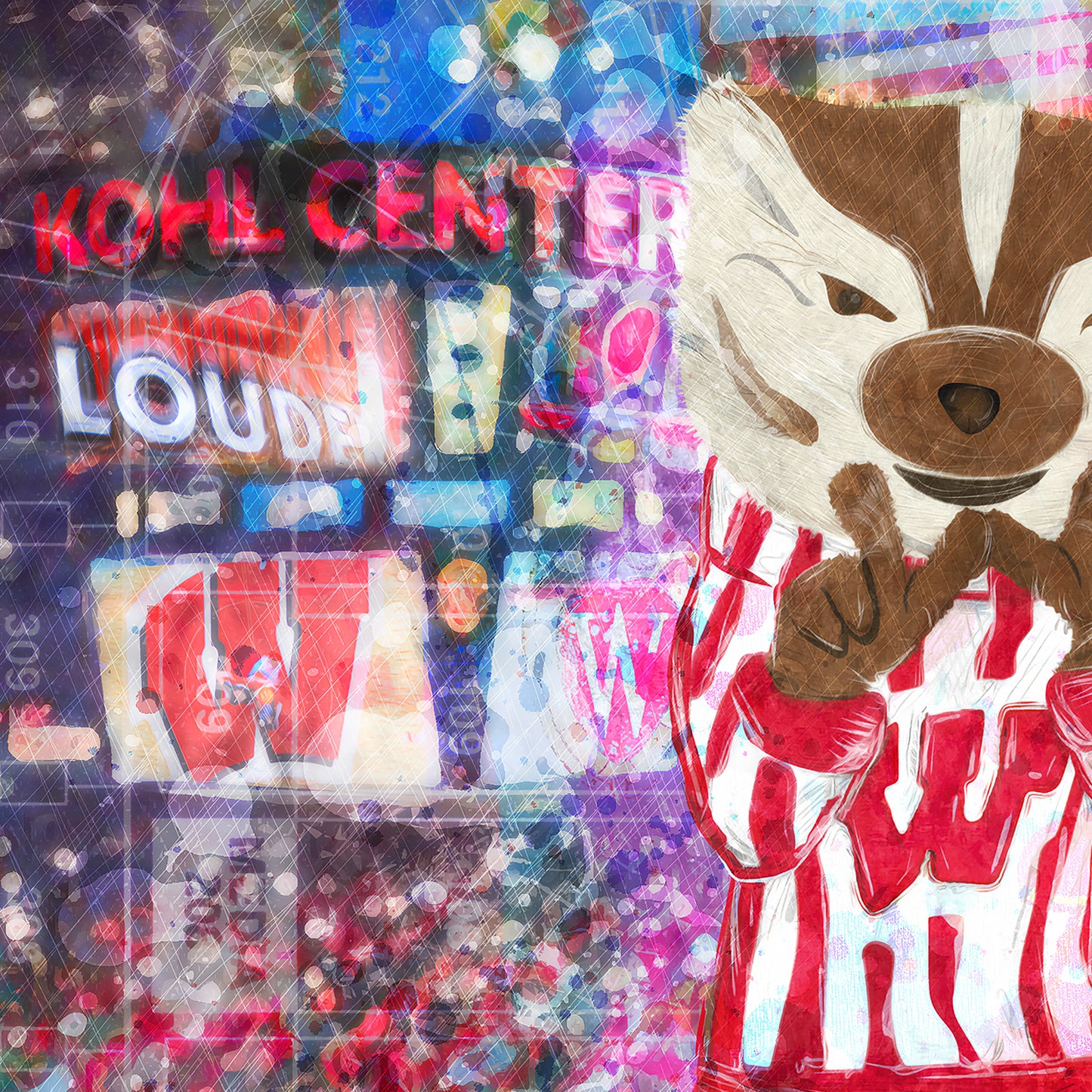 Bucky like a Pro | Throw the "W" | Kohl Center | Wisconsin Badger Basketball