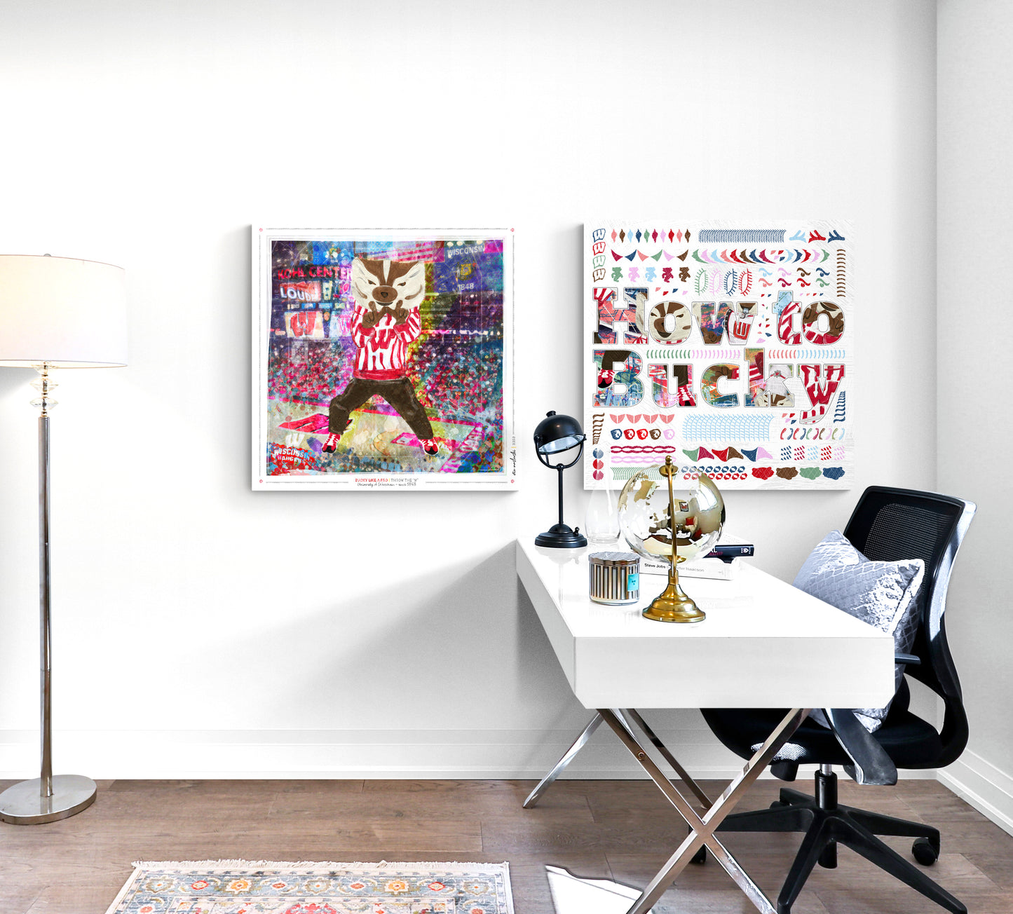 How to Bucky | Word Art | University of Wisconsin Artwork | Bucky Badger Art | UW Gift | Canvas Print | No Frame Needed