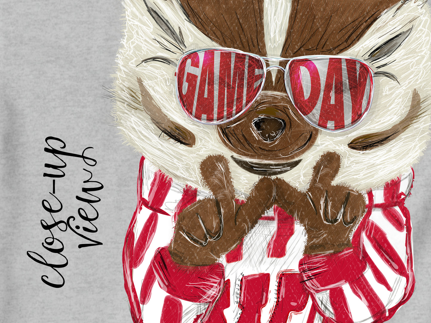 Youth Wisconsin Game Day Bucky Tee | W Hand Sign | Bucky Badger | UW | kids t-shirt | Throw the W