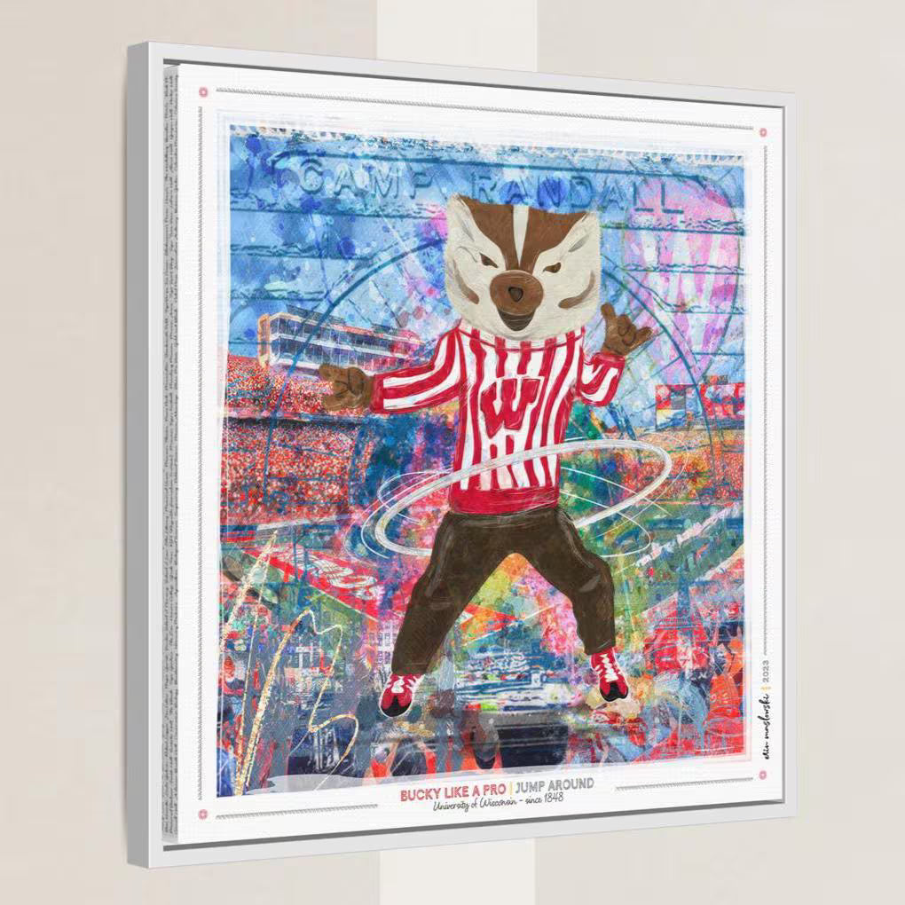 UW Bucky Badger Art: Camp Randall, Wisconsin Football Canvas Print