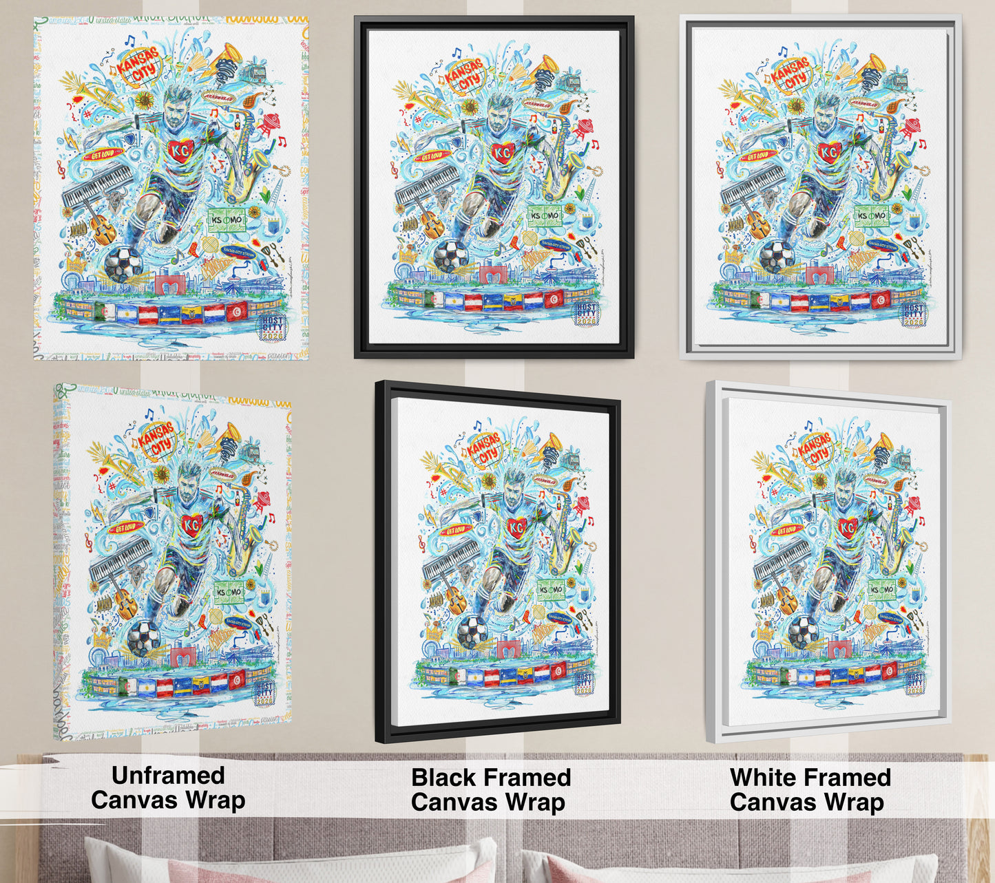 Kansas City Soccer Host City | Canvas Print