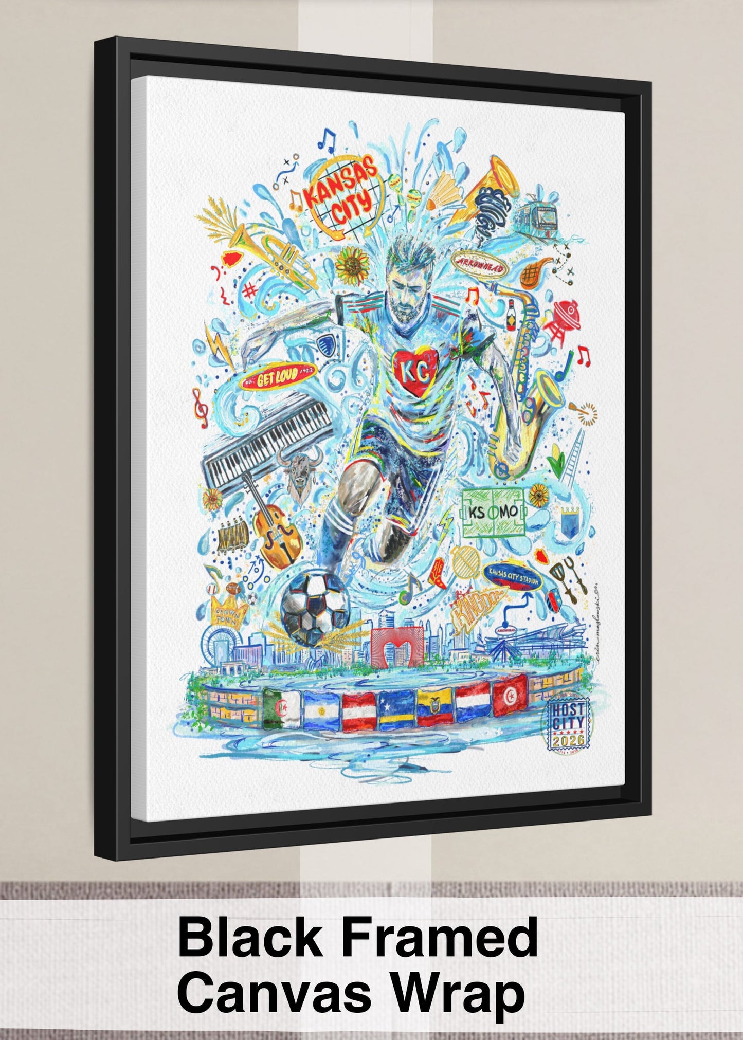 Kansas City Soccer Host City | Canvas Print
