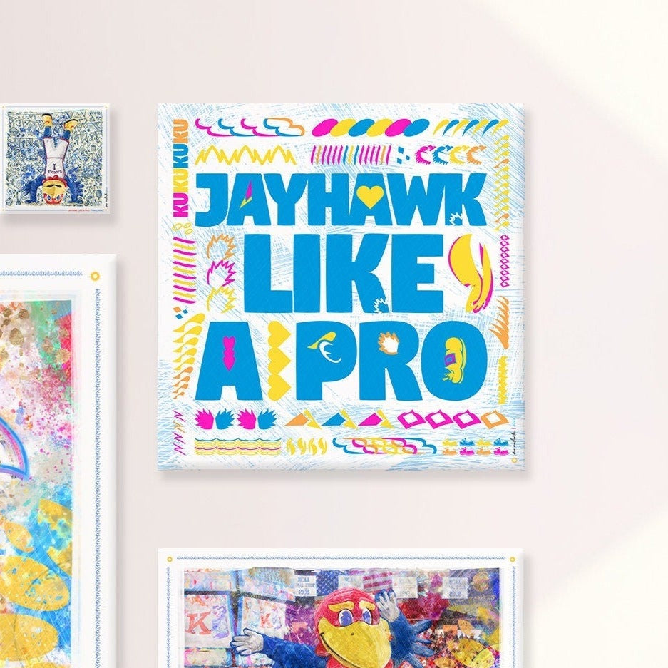 Jayhawk like a Pro | Word Art | Barbie Colors