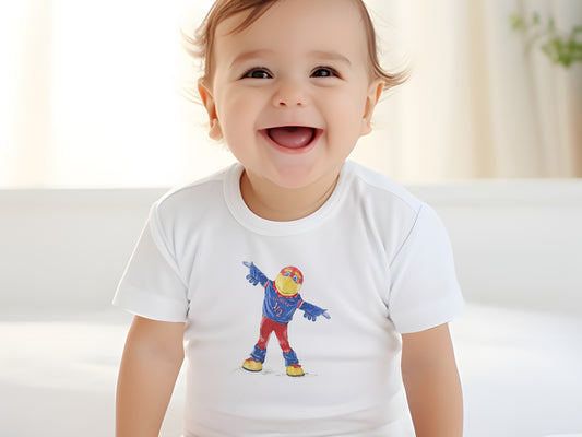 Infant Baby Jay Tee | Jayhawk | Kansas | Fine Jersey | KU | T-shirt