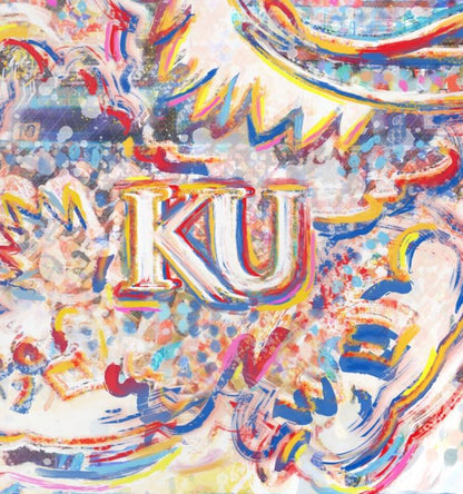KU Jayhawk Allen Fieldhouse Art: University of Kansas Canvas Print