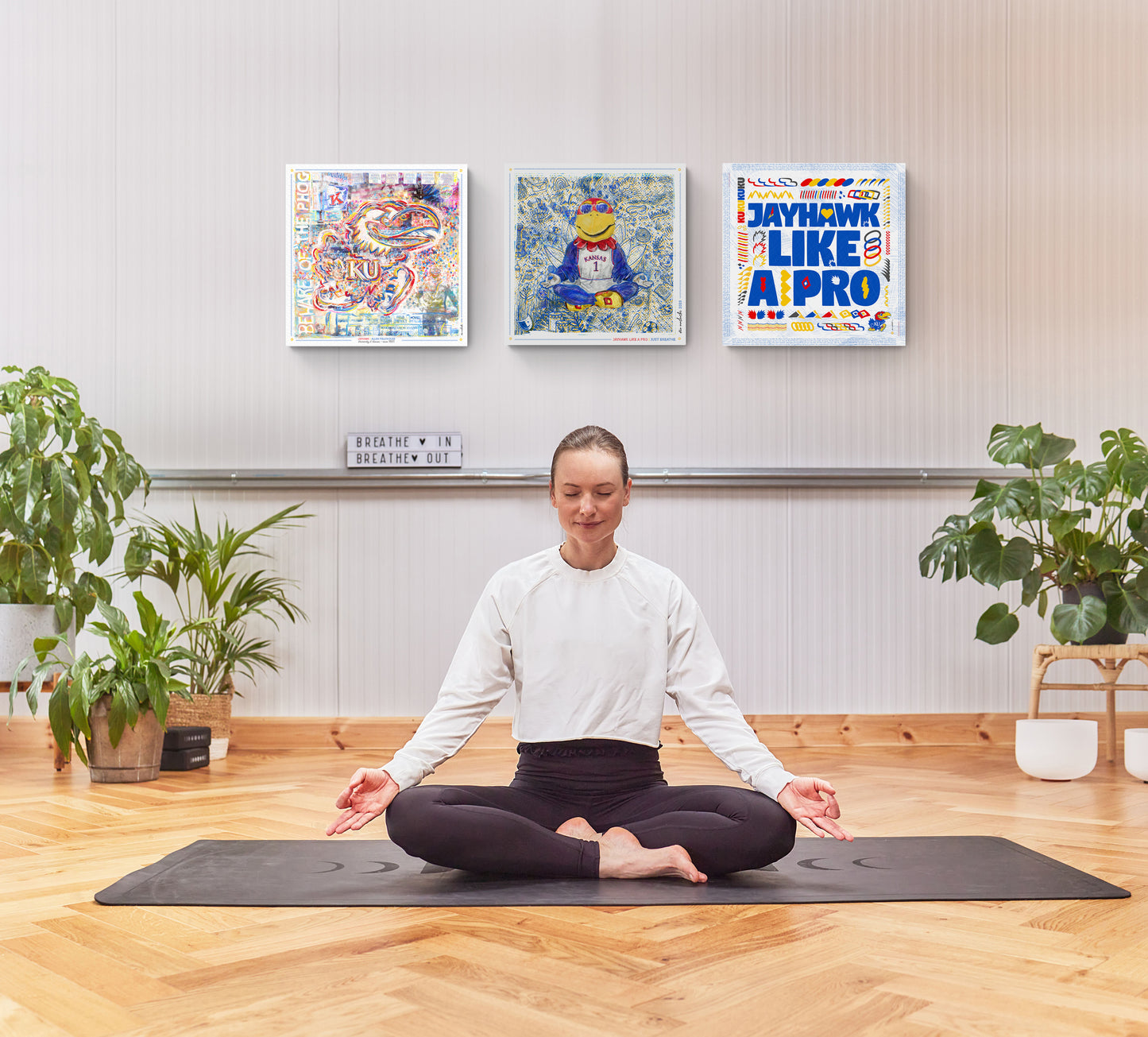 KU Jayhawk Allen Fieldhouse Art: University of Kansas Canvas Print