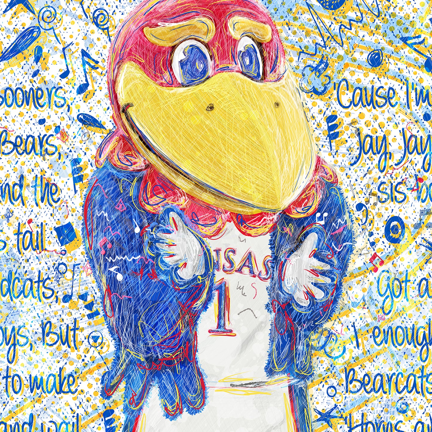 Jayhawk like a Pro | Fight Song Clap | KU Blue Sketches | Kansas