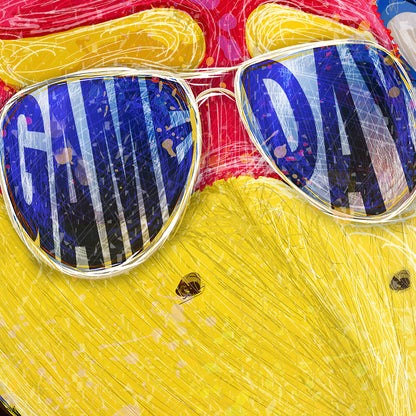 KU Jayhawk Game Day Close Up Art: University of Kansas Canvas Print
