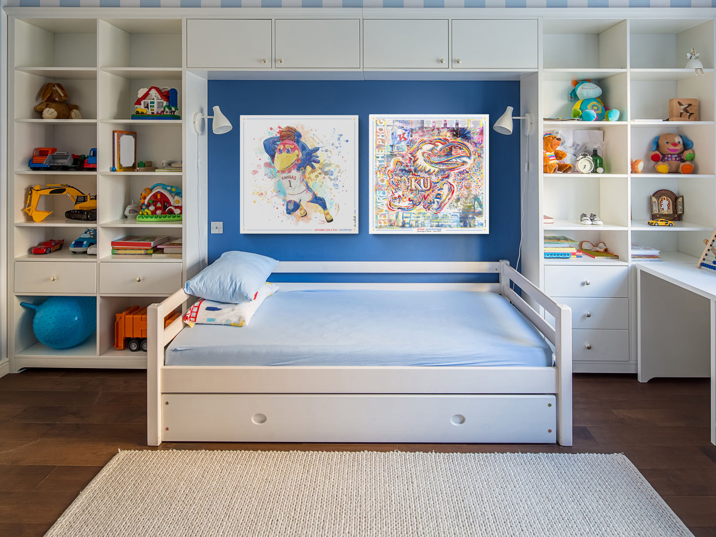 KU Jayhawk Allen Fieldhouse Art: University of Kansas Canvas Print