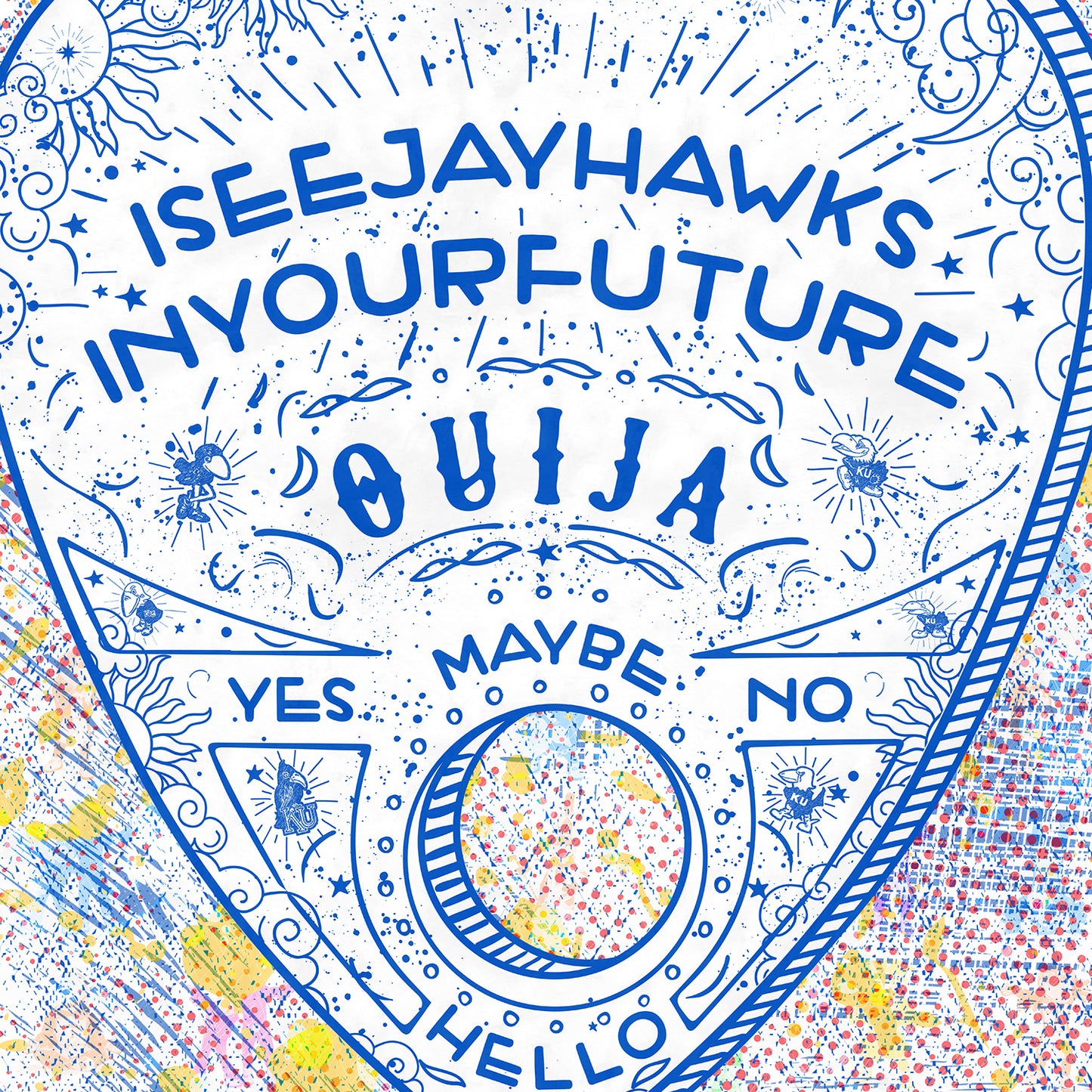 Ouija | Jayhawks Prophecy | Kansas | KU | Future Jayhawks | Canvas Print | No Frame Needed