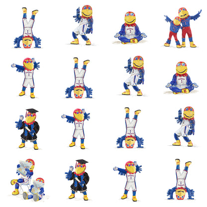 KU Kansas Jayhawks Pattern Art: KU Gift, Graduation Canvas