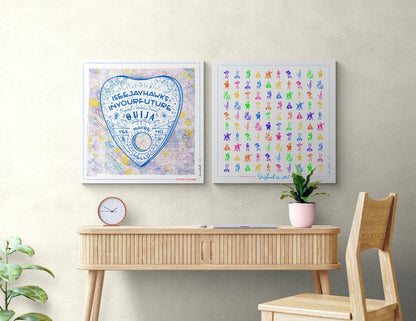KU Ouija Jayhawk Prophecy Art: Kansas Graduation Print