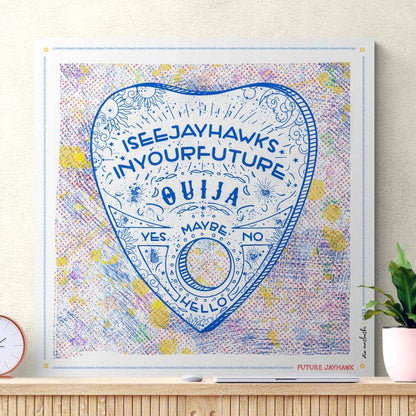 KU Ouija Jayhawk Prophecy Art: Kansas Graduation Print