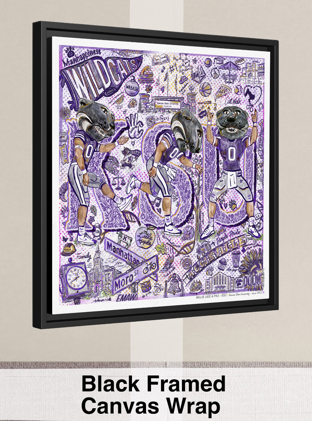 Kansas State KSU Willie the Wildcat Moves