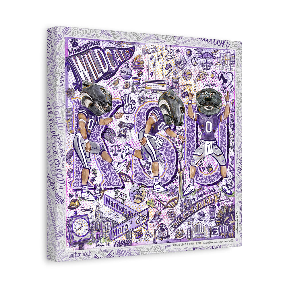 Kansas State KSU Willie the Wildcat Moves