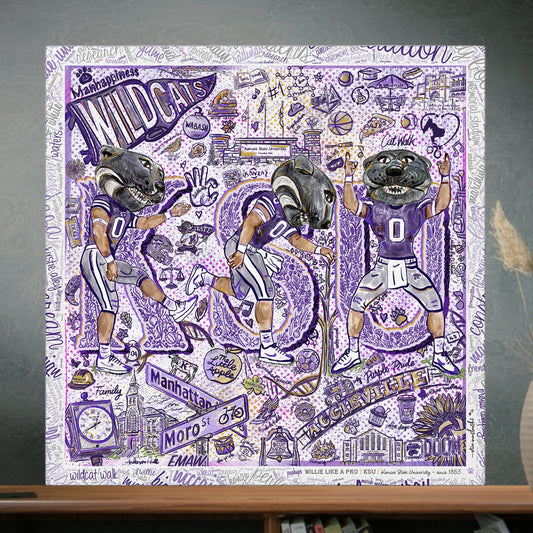 Kansas State KSU Willie the Wildcat Moves