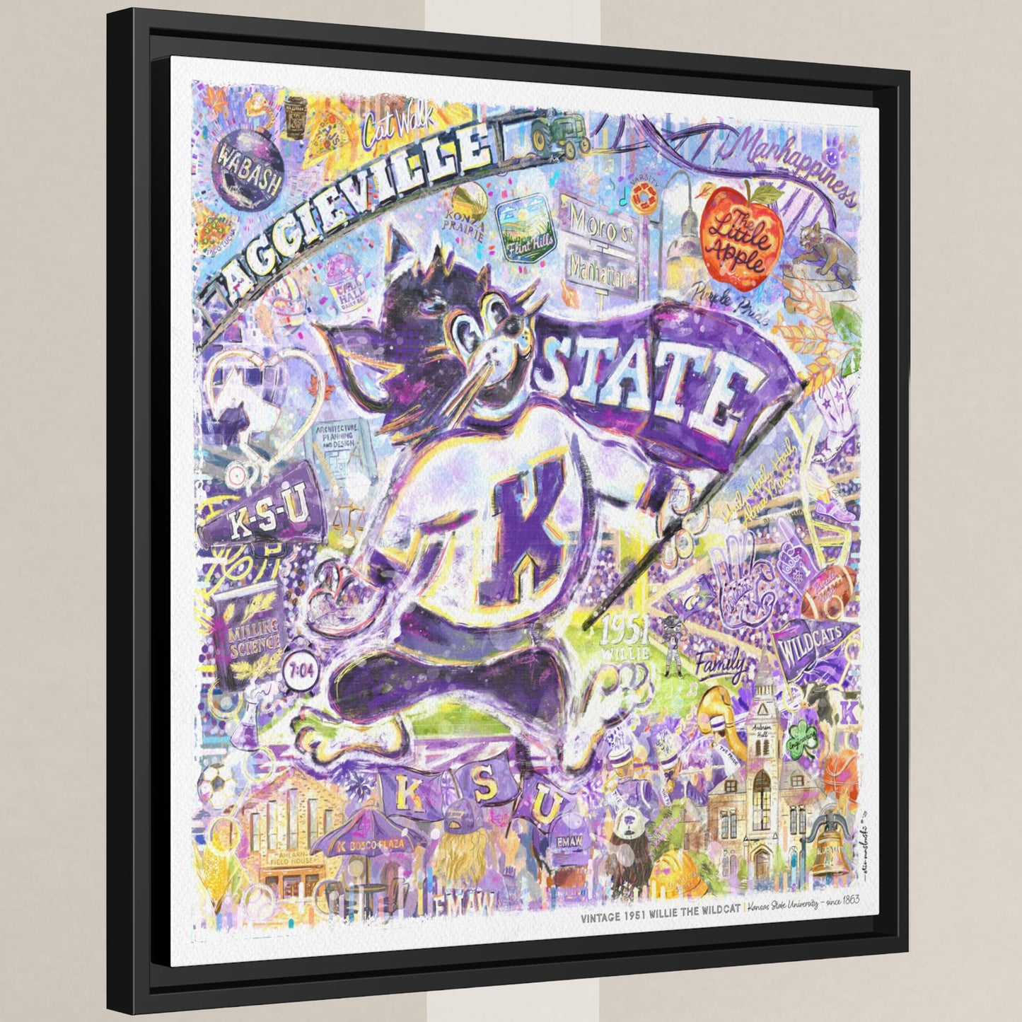 Kansas State 1951 Willie the Wildcat - Bill Snyder Family Stadium