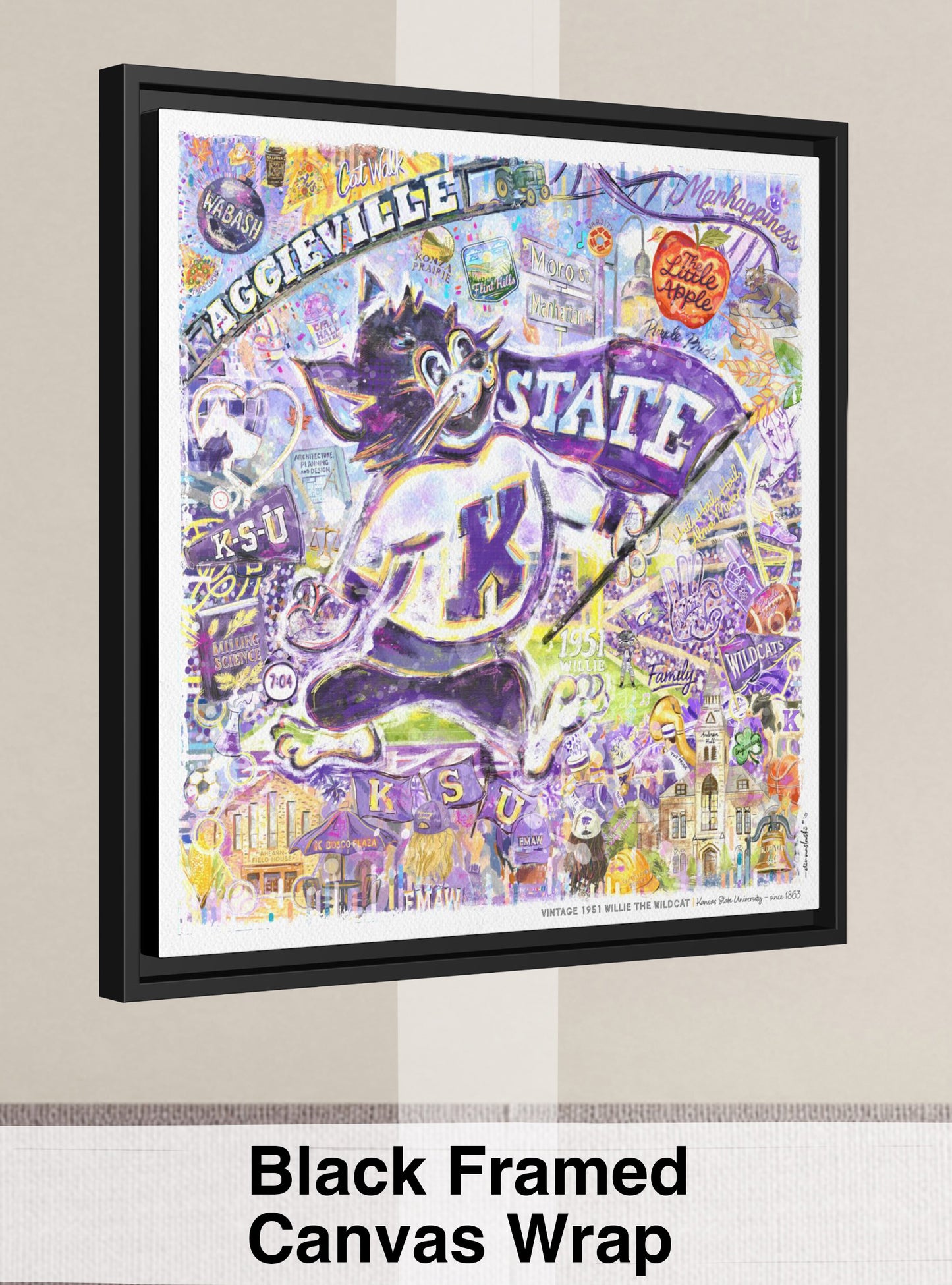 Kansas State 1951 Willie the Wildcat - Bill Snyder Family Stadium