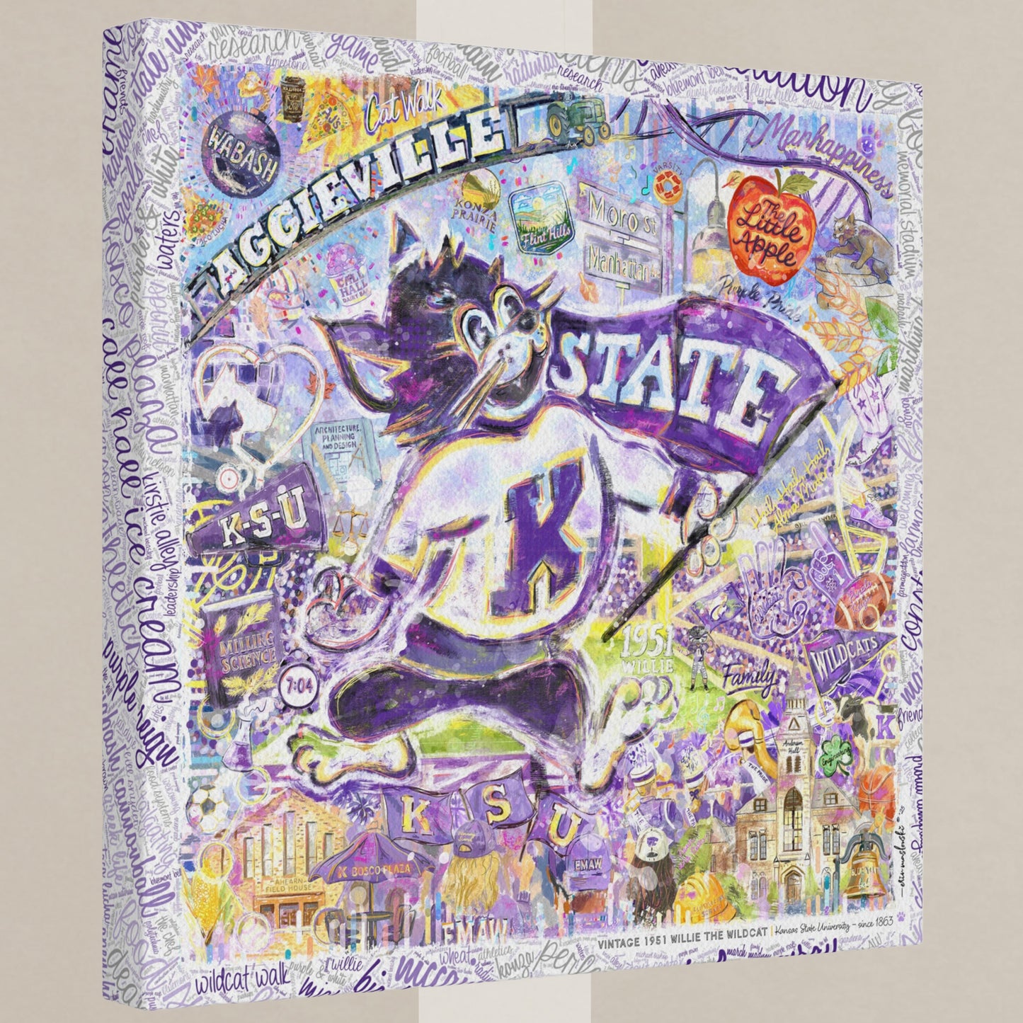 Kansas State 1951 Willie the Wildcat - Bill Snyder Family Stadium