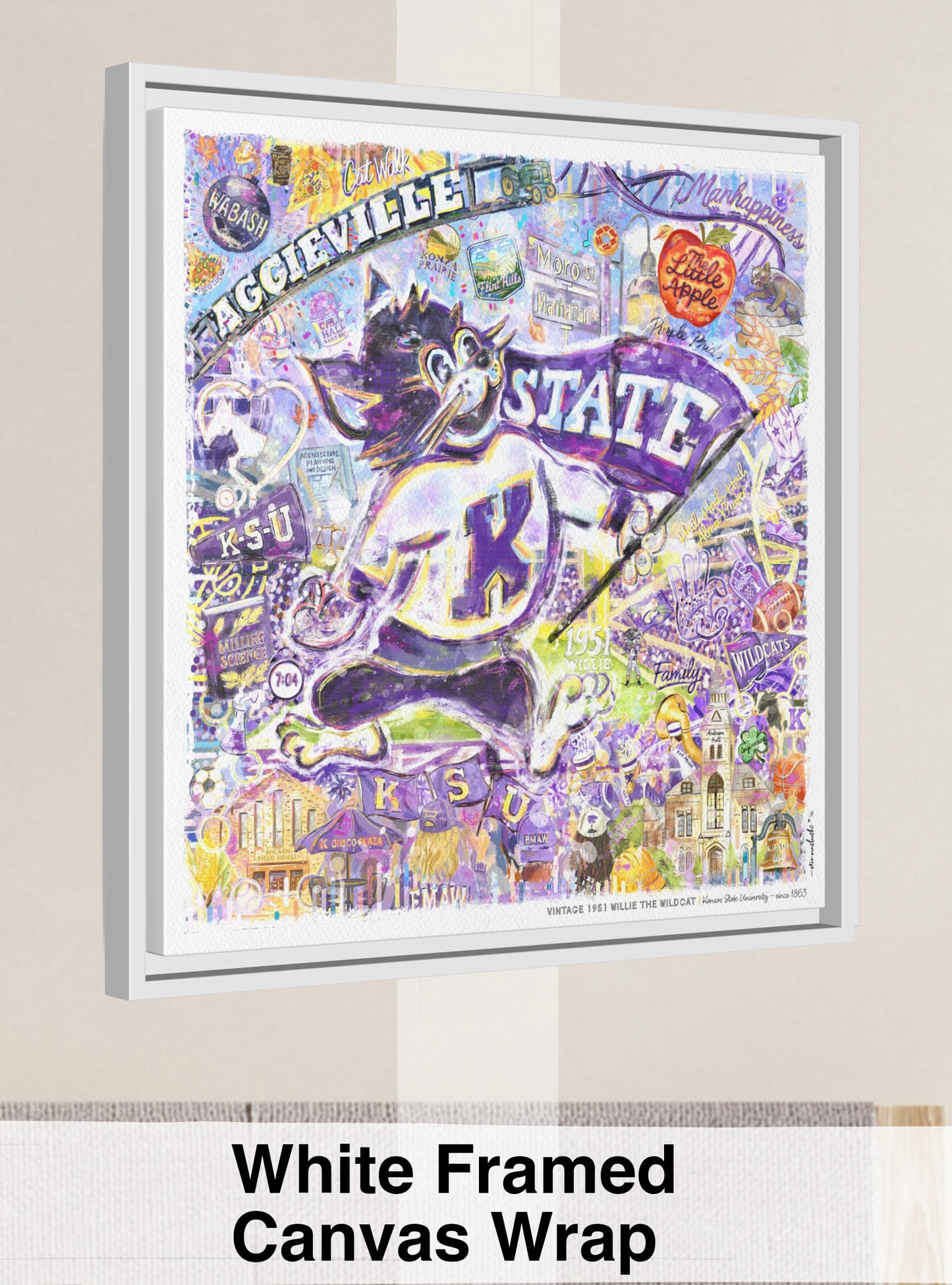 Kansas State 1951 Willie the Wildcat - Bill Snyder Family Stadium
