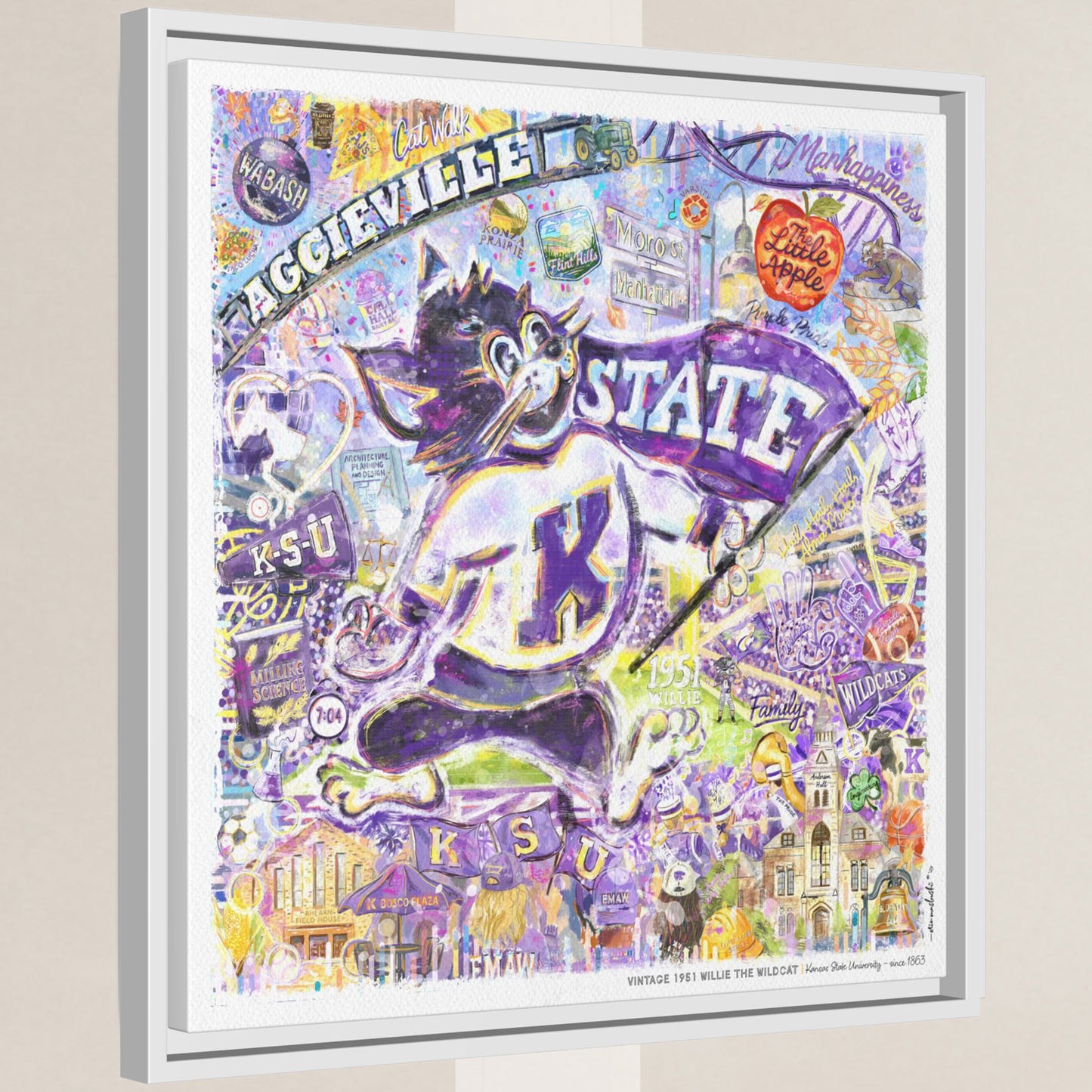 Kansas State 1951 Willie the Wildcat - Bill Snyder Family Stadium