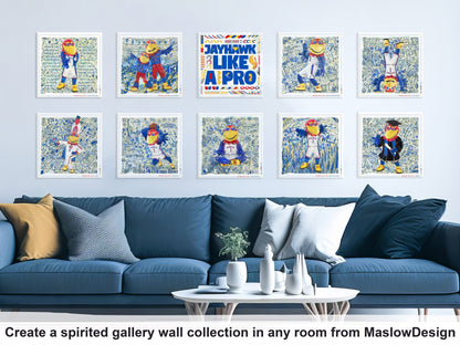 KU Jayhawk Lead Band Art: University of Kansas Canvas Print