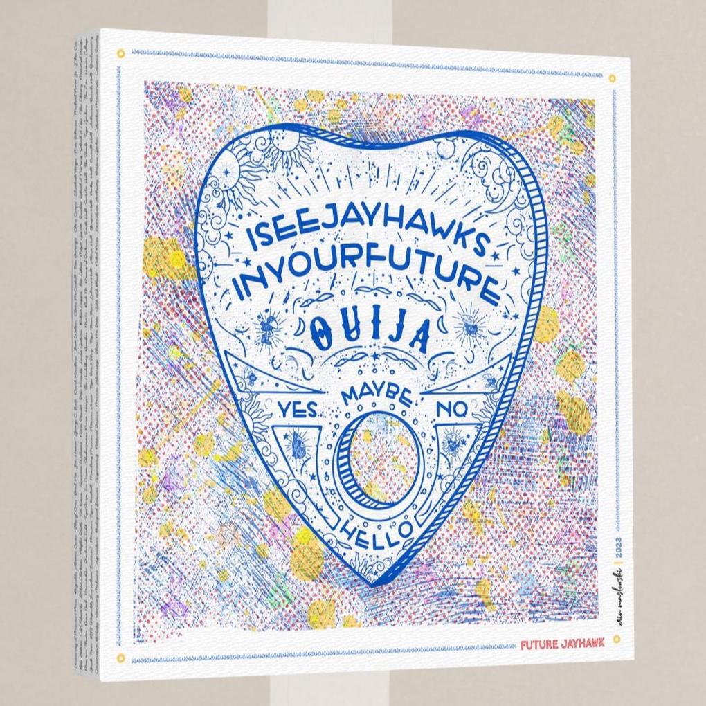 KU Ouija Jayhawk Prophecy Art: Kansas Graduation Print