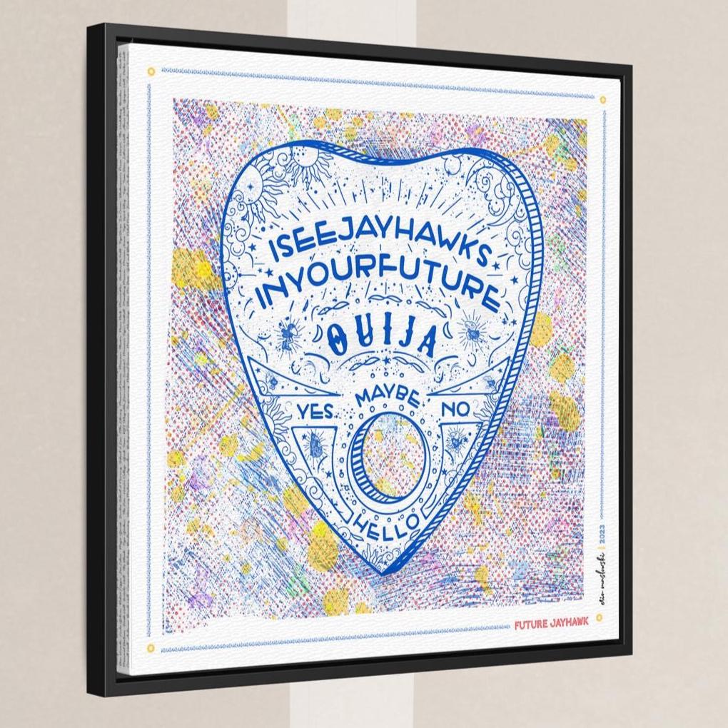 KU Ouija Jayhawk Prophecy Art: Kansas Graduation Print