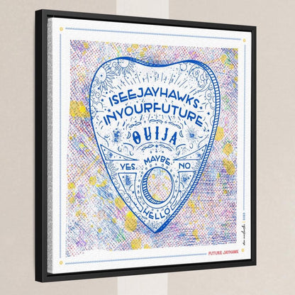 KU Ouija Jayhawk Prophecy Art: Kansas Graduation Print