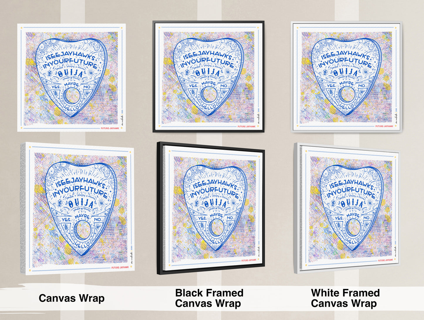 KU Ouija Jayhawk Prophecy Art: Kansas Graduation Print