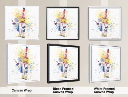 KU Jayhawk Lead Band Art: University of Kansas Canvas Print