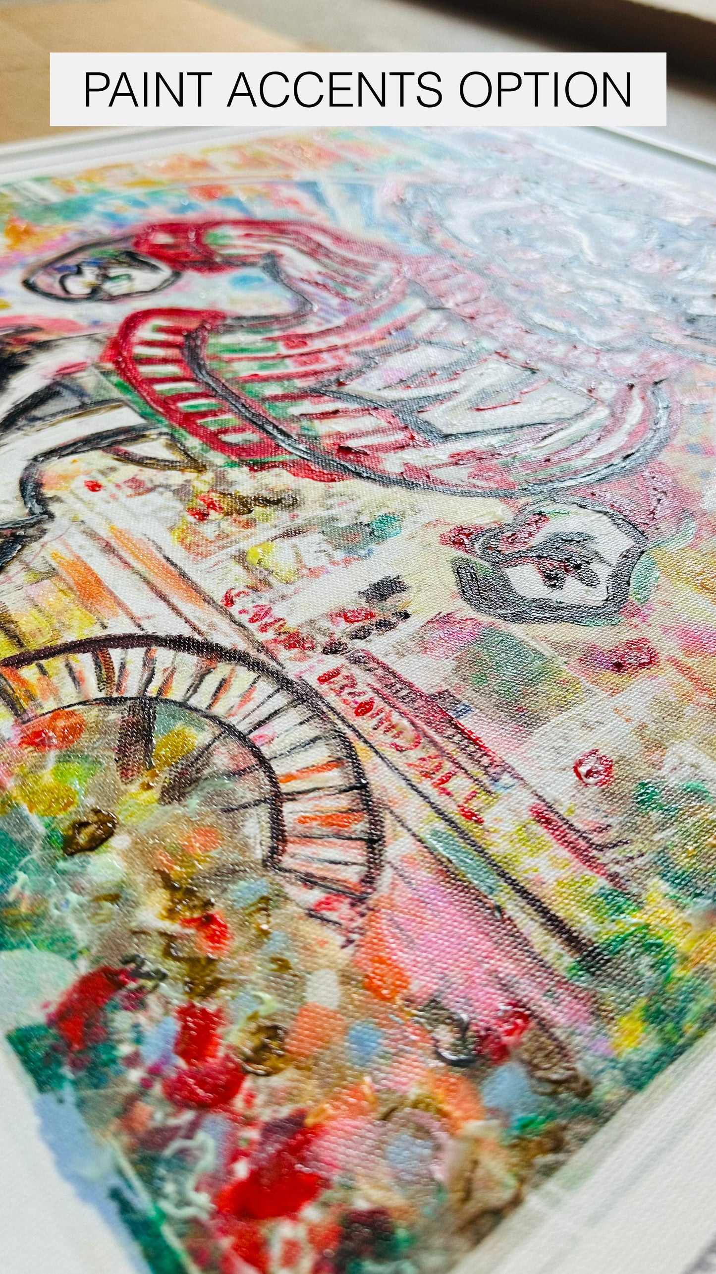 UW Bucky Badger Camp Abstract Art: Wisconsin Canvas Print