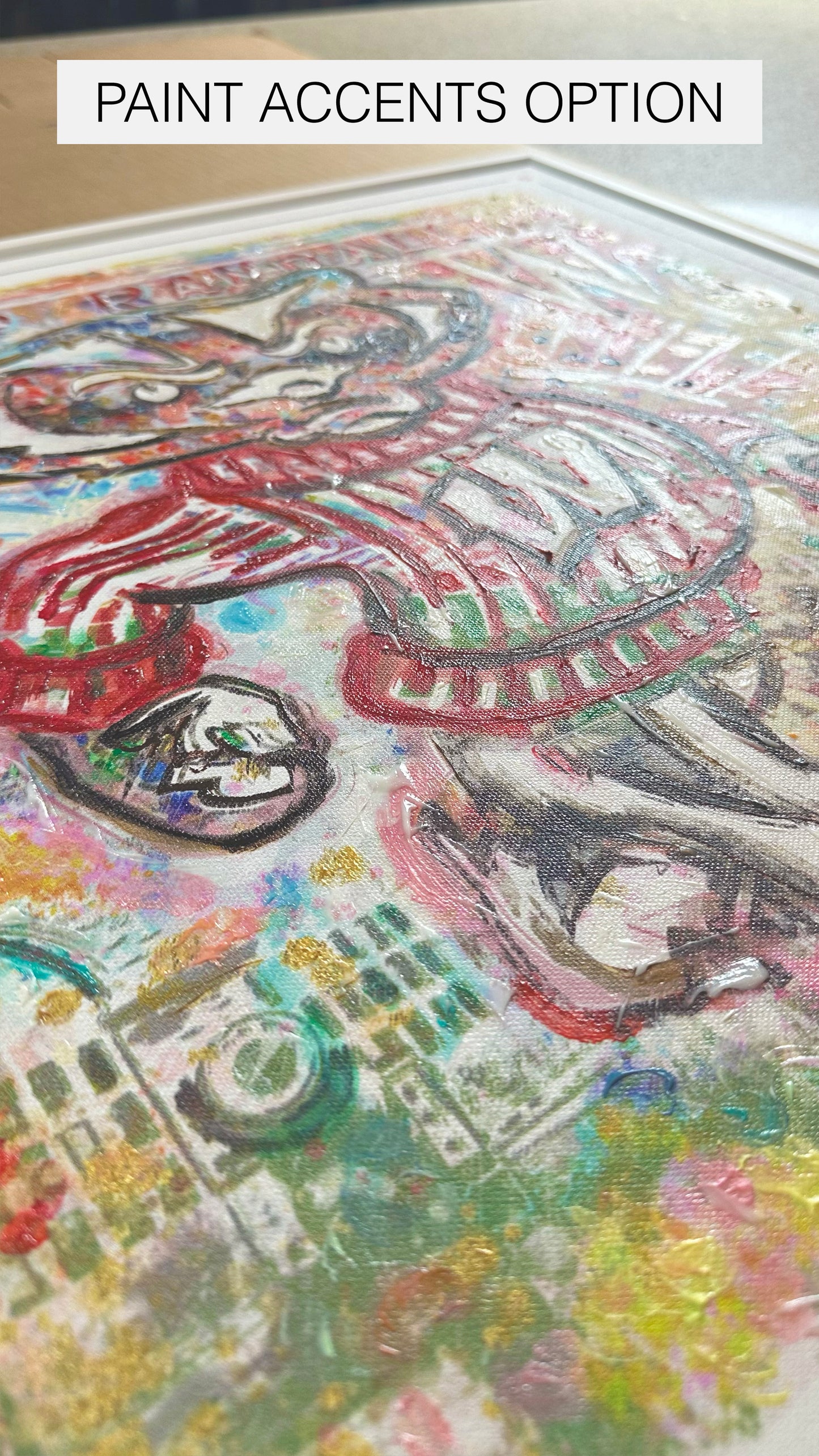 UW Bucky Badger Camp Abstract Art: Wisconsin Canvas Print