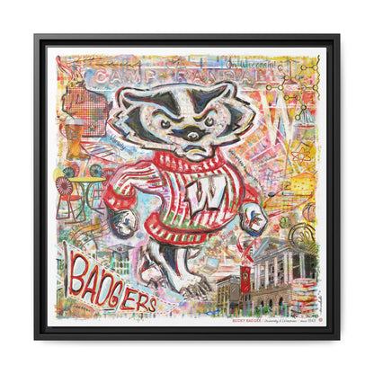 UW Bucky Badger Campus Art: Wisconsin Camp Randall Canvas Print