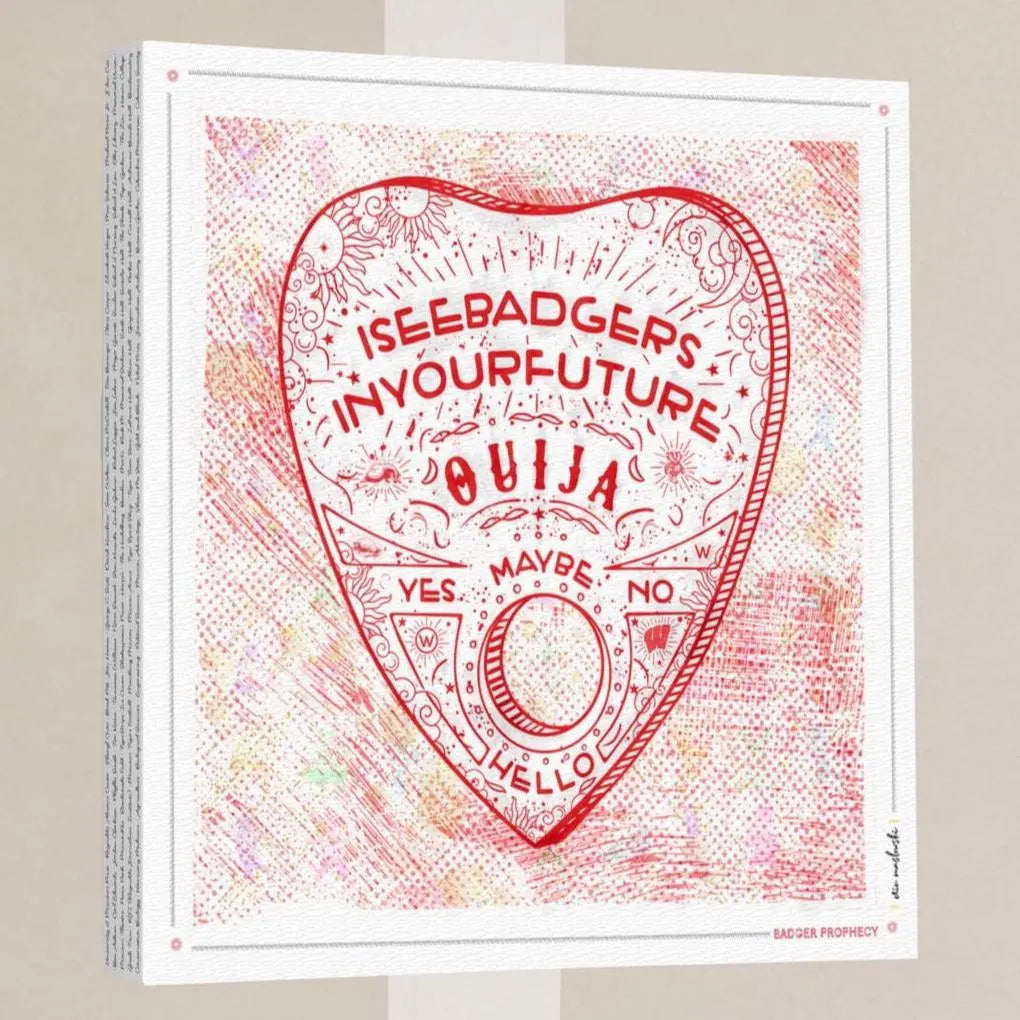 UW Ouija Badger Prophecy Art: Wisconsin Graduation Print