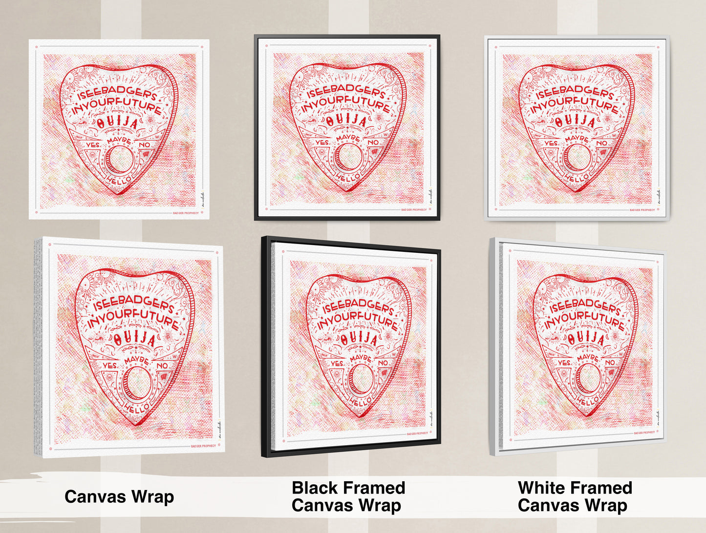 UW Ouija Badger Prophecy Art: Wisconsin Graduation Print