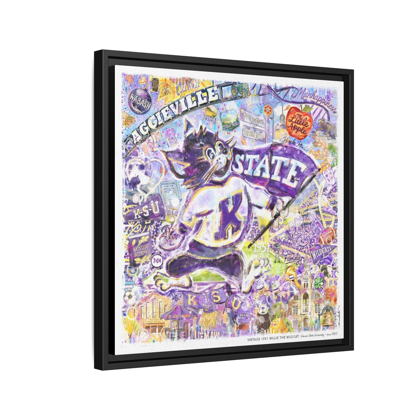 Kansas State 1951 Willie the Wildcat - Bill Snyder Family Stadium
