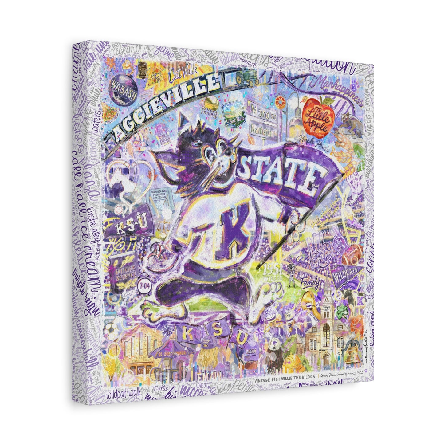 Kansas State 1951 Willie the Wildcat - Bill Snyder Family Stadium