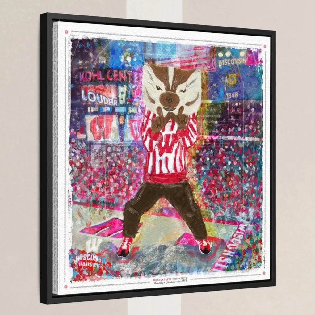 UW Bucky Badger Kohl Center Art: Wisconsin Canvas Print