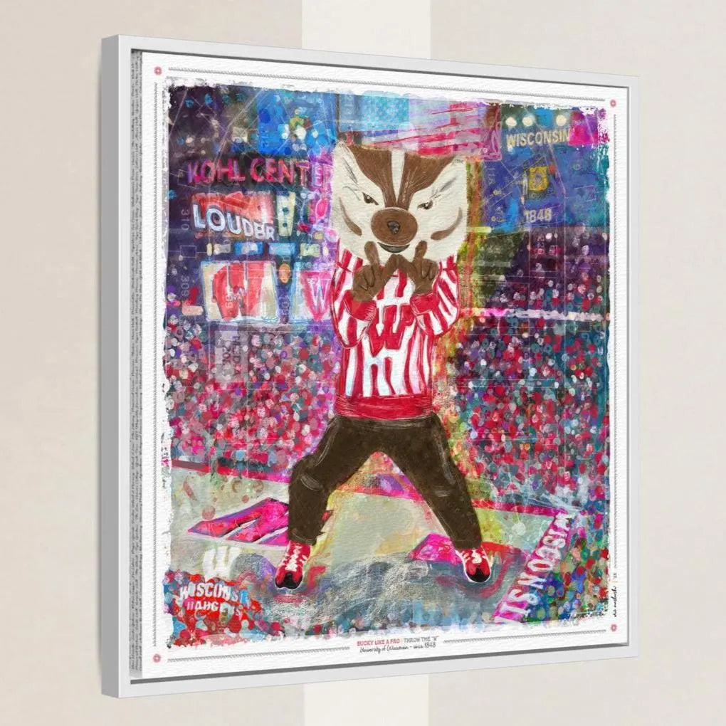 UW Bucky Badger Kohl Center Art: Wisconsin Canvas Print