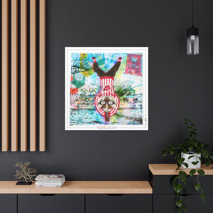 UW Bucky Badge Go with the Flow Art: University of Wisconsin Union Terrace Canvas Print