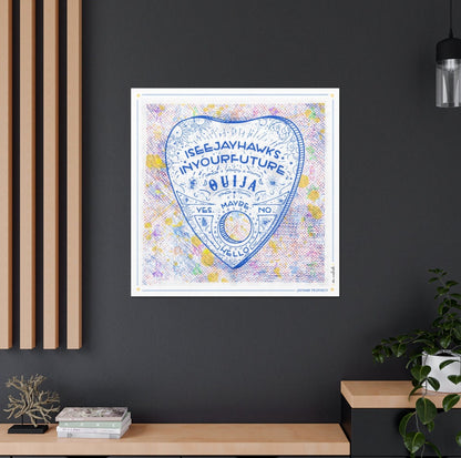 KU Ouija Jayhawk Prophecy Art: Kansas Graduation Print