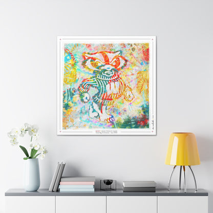 UW Bucky Badger Union Terrace Chairs Art: Wisconsin Canvas Print