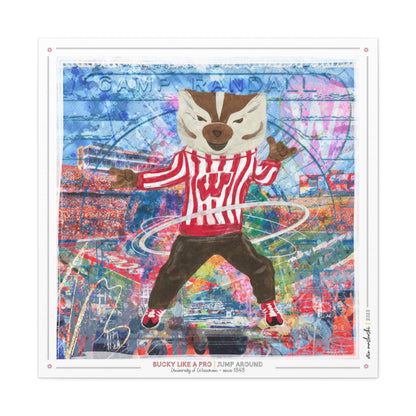 UW Bucky Badger Art: Camp Randall, Wisconsin Football Canvas Print