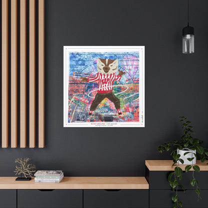 UW Bucky Badger Art: Camp Randall, Wisconsin Football Canvas Print